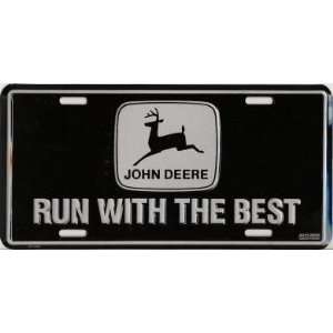  John Deere License Plate Run with the Best Automotive