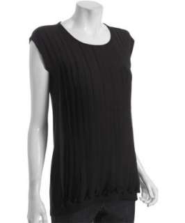 Design History black stretch chiffon front tank top   up to 70 
