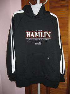 Nascar Chase Authentics Denny Hamlin Hooded Fleece Sweatshirt Size 