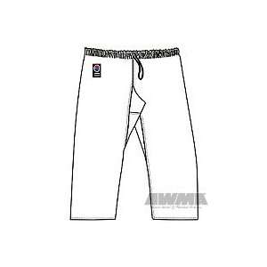   Karate Pants, Elastic Waist 6oz.   White   size 000
