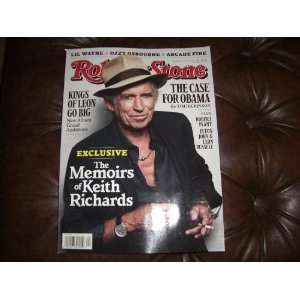  2010 Memoirs of Keith Richards Kings of Leon the Case for Obama Books