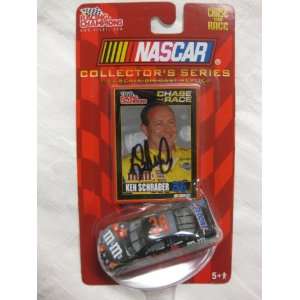  Nascar Die cast SIGNED #36 Ken Schrader Snickers And M & Ms Racing 