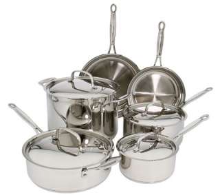   10 chef s classic stainless steel 10 piece set contemporary nonstick
