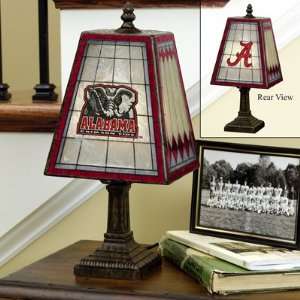   NCAA Alabama Crimson Tide Stained Glass Table Lamp