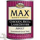 Nutro Max Dog Chicken Rice & Lamb Dinner Canned Dog Fo