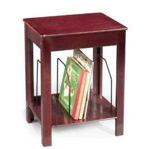  LP Record/Laserdisc Storage Rack in Cherry Finish 