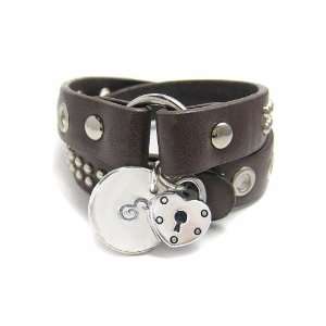    Double Wrap   Leather Bracelet   Custom Charm Bracelet Jewelry