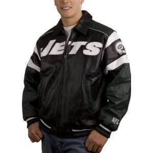   Jets 2008 Pig Napa Elite Leather Varsity Jacket