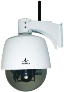 Agasio A621W Outdoor Wireless Pan/Tilt/Zoom IP Camera W/ FREE PHONE 
