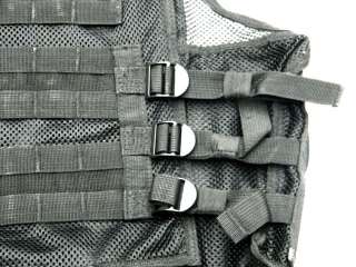Paintball Airsoft Tactical Combat Molle Vest + Holster Black  