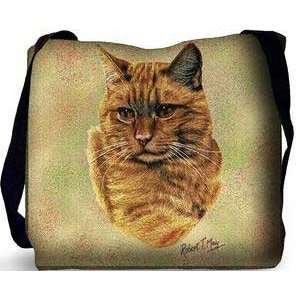  Tabby Cat Tote Bag (Red) Beauty