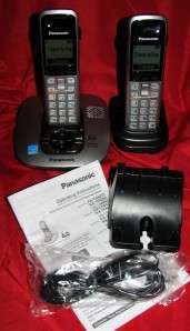 PANASONIC KX TG6433M 6.0 DECT DUAL HANDSET CORDLESS PHONE W/ DIGITAL 