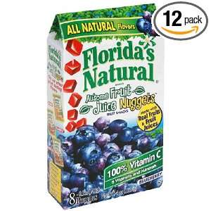   Natural Fruit Juice Nuggets, Blueberry, 4.8 Ounce Cartons (Pack of 12