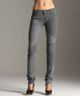 PRPS grey stretch cotton Dart moto cross skinny jeans   up 
