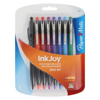 Papermate InkJoy 500RT Ballpoint Pens, Medium Point 1.0mm, Assorted 