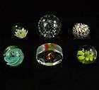 Lot of 5 Paperweights Paperweight Glass Art Maurno  