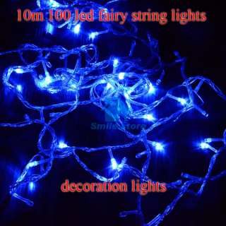   LED 10M Home String Fairy Lights Party Wedding Xmas Lamp Blue M  