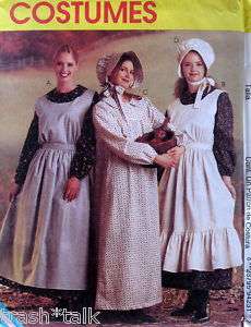 Womens Prairie dress costume pioneer pattern sz 8 10  
