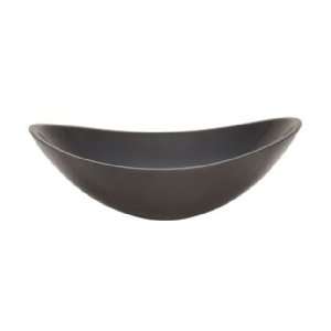 Lenova SV 21 Stone 18x15 Above Counter Vessel Lav   Black Marble