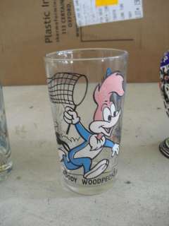 Vintage Woody Woodpecker Peanut Butter Glass LOOK  