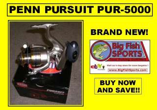 PENN PURSUIT PUR5000 Fishing Spinning Reel FREE SHIP  