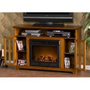    SEI Remington Media Console with Electric Fireplace