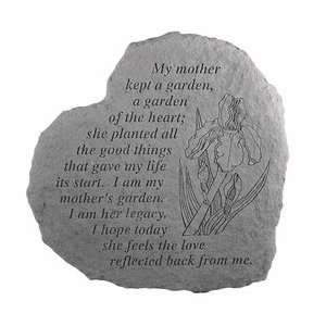   My Mother Kept a Garden Memorial Stone Patio, Lawn & Garden