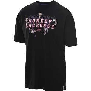   SOCIETY Mens Hanging Monkey Short Sleeve Shirt, Black, (Size  Small