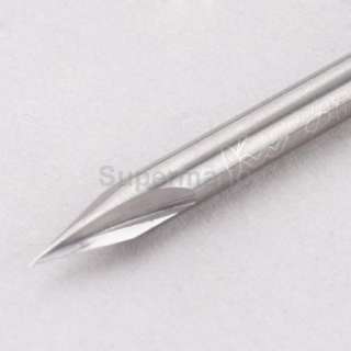 5x 4mm 2 Straight Flute Engraving Bit Endmill 30D 0.1mm  