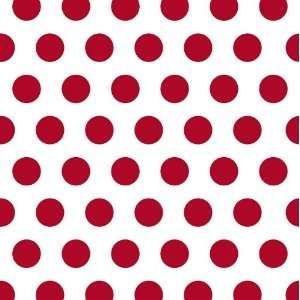    Cocktail Size Paper Napkin,Polka Dots Red