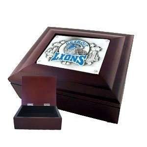 Detroit Lions Lined Gift Box   NFL Football Fan Shop Sports Team 