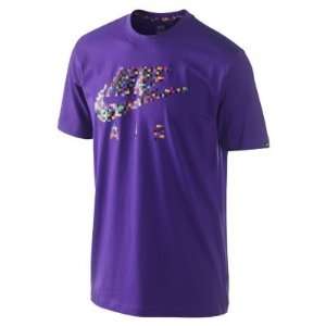  Nike Mens Limited Edition Air Pixel Logo T Shirt Purple 