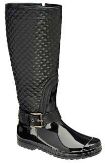   Rain Boots Womens Snow Boots Womens Quilted Wellington Boots  