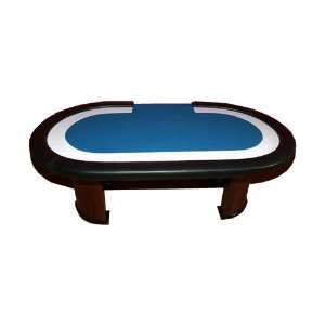 Professional Texas Holdem Poker Table with Oak Wood Finish and Dealer 