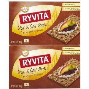  Ryvita Rye and Oat Bran Crispbread, 8.8 oz, 2 ct (Quantity 