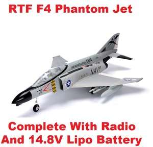 RC PLANE READY TO FLY F4 Phantom JET PLANE COMPLETE WITH RADIO AND RTF 