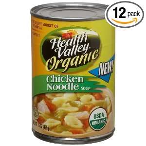 Health Valley Organic Soup, Chicken Noodle, 15 Ounce Units (Pack of 12 