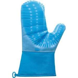   Grips Petite Silicone Oven Mitt with Magnet, Blue