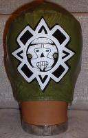 ) REY MYSTERIO Adult Dark Green Leather Mask  