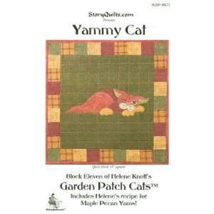  Yammy Cat quilt pattern, Garden Patch Cats, by Helene 