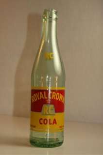 ROYAL CROWN Cola Soda Bottle Evansville Ind ACL Owens ILL  