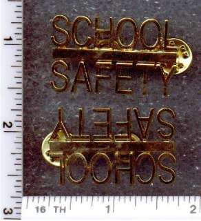 SCHOOL SAFETY   department issue collar brass from the NYC PD   new 