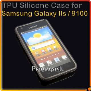 TPU gel case for samsung i9100 galaxy S2 black  