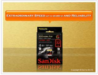 SanDisk Extreme Pro 32GB UHS 1 SDHC Card 45MB/s SD#M143  