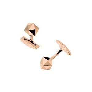  Pink Gold Facets Cufflinks