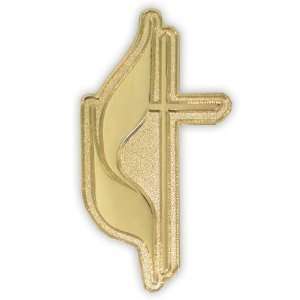 Religious Pin   Methodist Cross