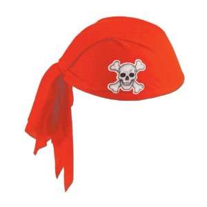  Pirate Scarf Hat (red) Party Accessory (1 count)