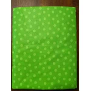  Lime Green Polka Dot Vinyl Tablecloth 52 X 70