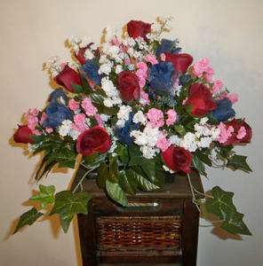Silk Bridal Bouquet , Pillar, & Table arrangements Special CUSTOM 