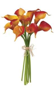 This set of 6 artificial calla lily bouquets make a beautiful 